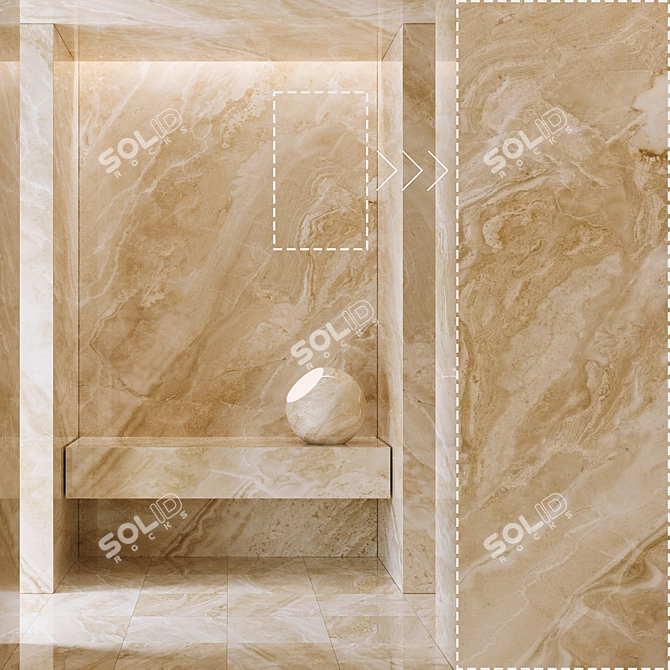  Marble Stone No438 3D Material Pack 3D model image 1