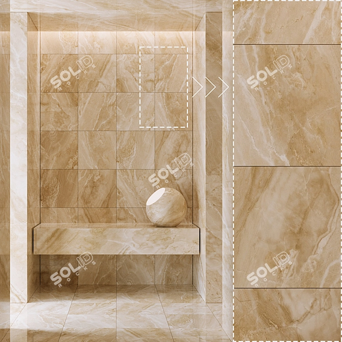  Marble Stone No438 3D Material Pack 3D model image 4