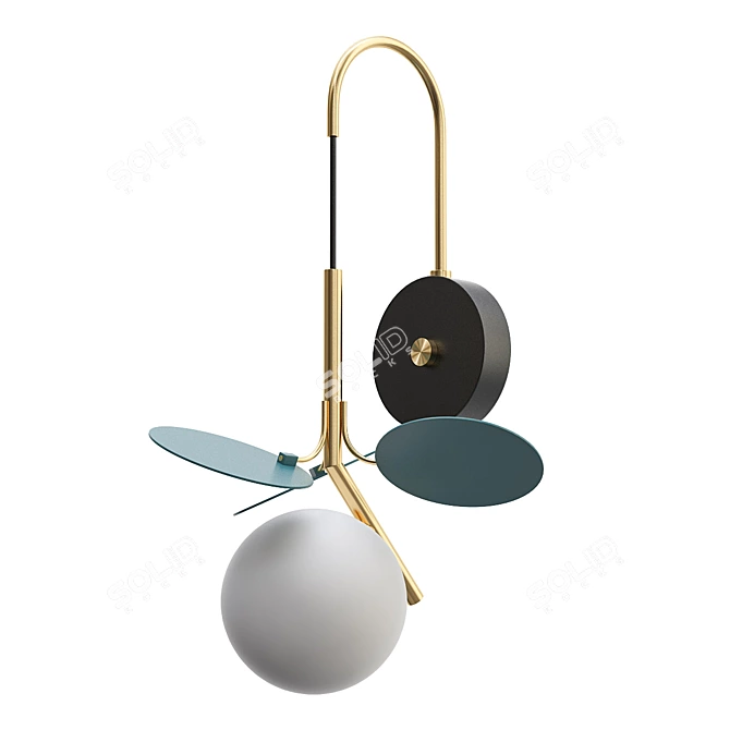 Matisse Blue Wall Lamp 3D model image 1