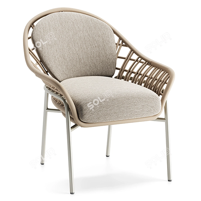 La Redoute Irati Garden Dining Chair 3D model image 1