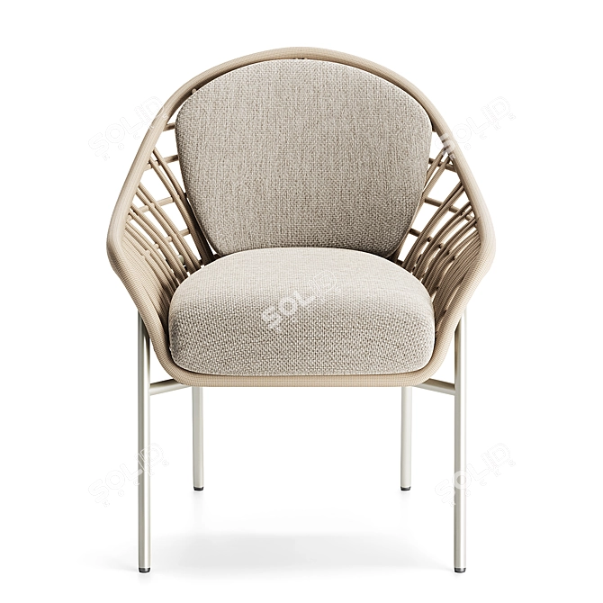 La Redoute Irati Garden Dining Chair 3D model image 2