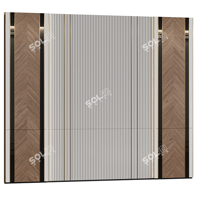 Modern Classic Wall Panels 3D model image 1