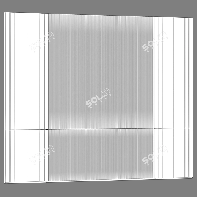 Modern Classic Wall Panels 3D model image 3