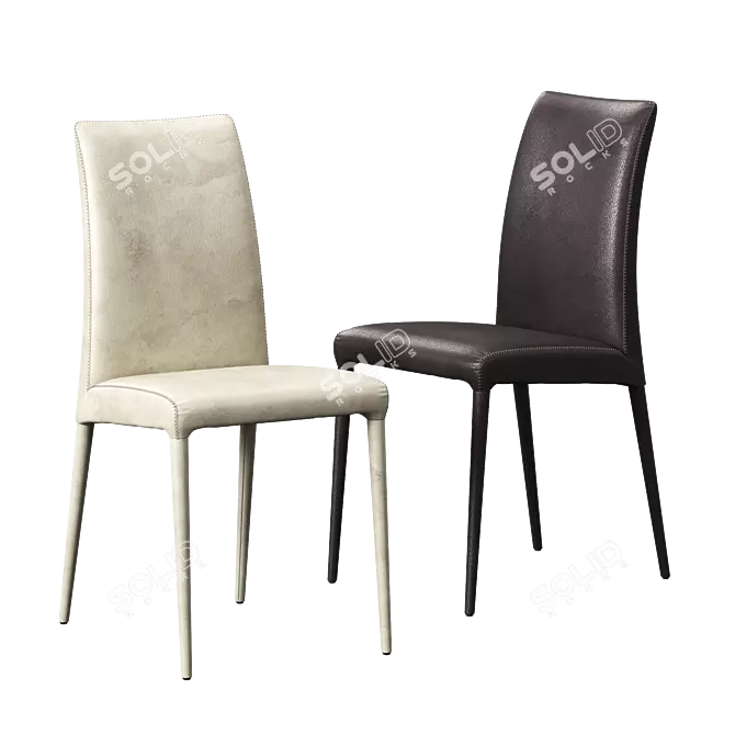 Modern Reflex Chair and Table 3D model image 6