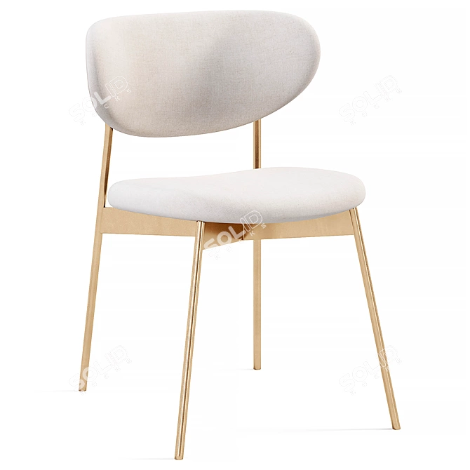 Modern Aleks Chair by Divan.ru 3D model image 3