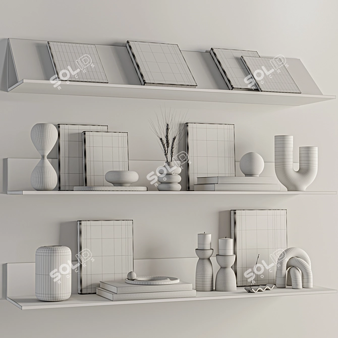 Modern Interior Decor Set - 32 3D model image 7