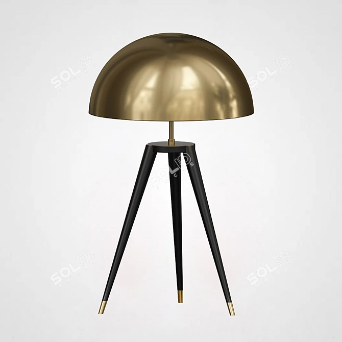 Fairbank Fife Tripod Table Lamp 3D model image 2