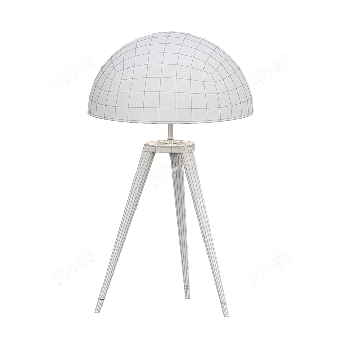 Fairbank Fife Tripod Table Lamp 3D model image 3