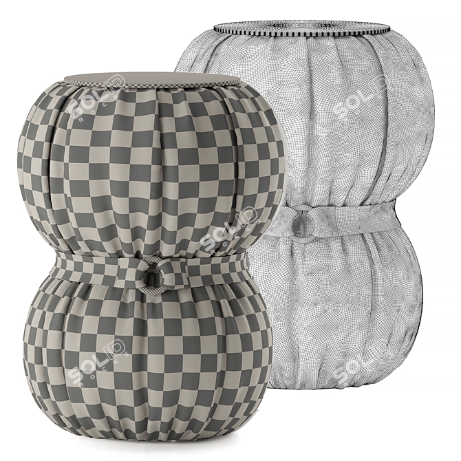 Modern GUCCINO Pouf by Tomasella 3D model image 7