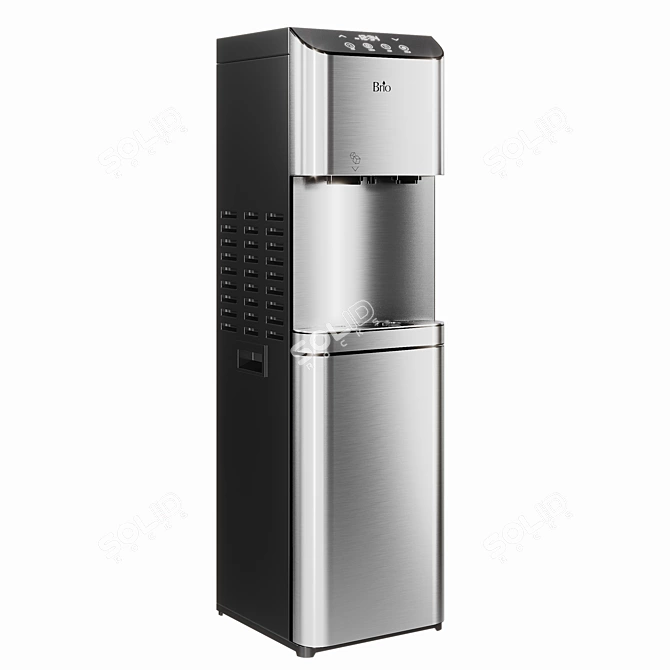 Modern Ice Dispenser Cooler: Corona 3D model image 4