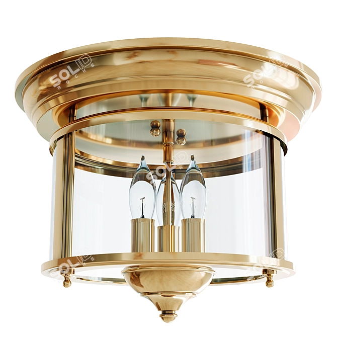 Modern GENTRY Chandelier Fixture 3D model image 1