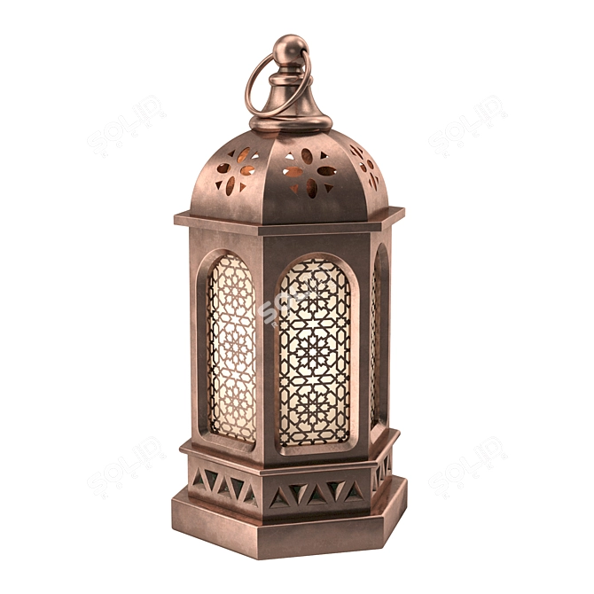 Eastern Style Decorative Lantern 3D model image 5