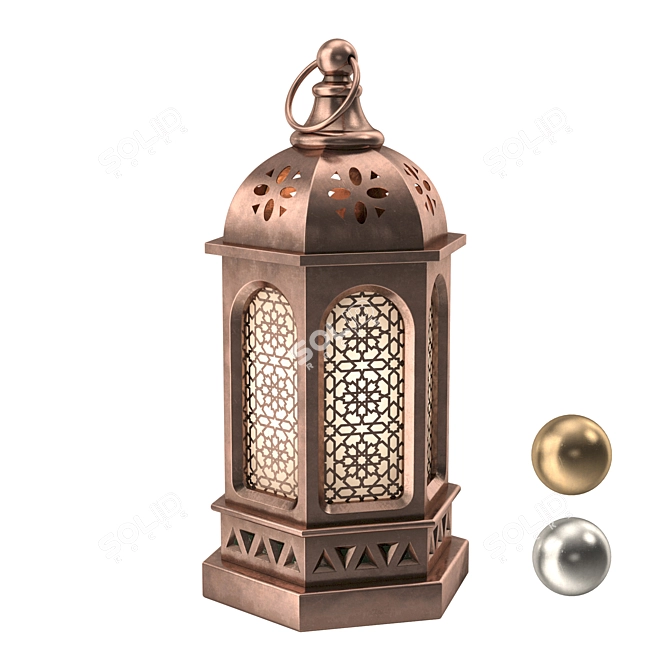 Eastern Style Decorative Lantern 3D model image 8