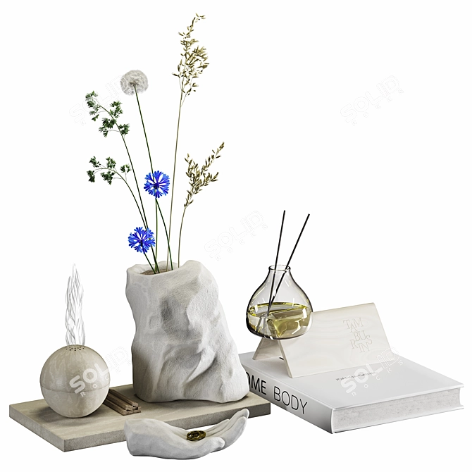 Elegant Decor Set 2015 3D model image 2