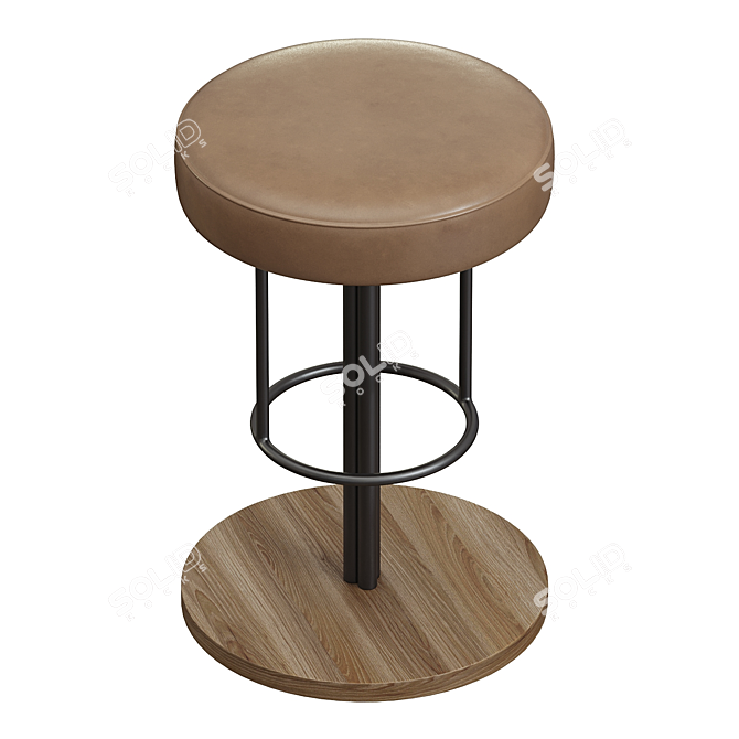 Stylish Inez Counter Barstool Set 3D model image 2