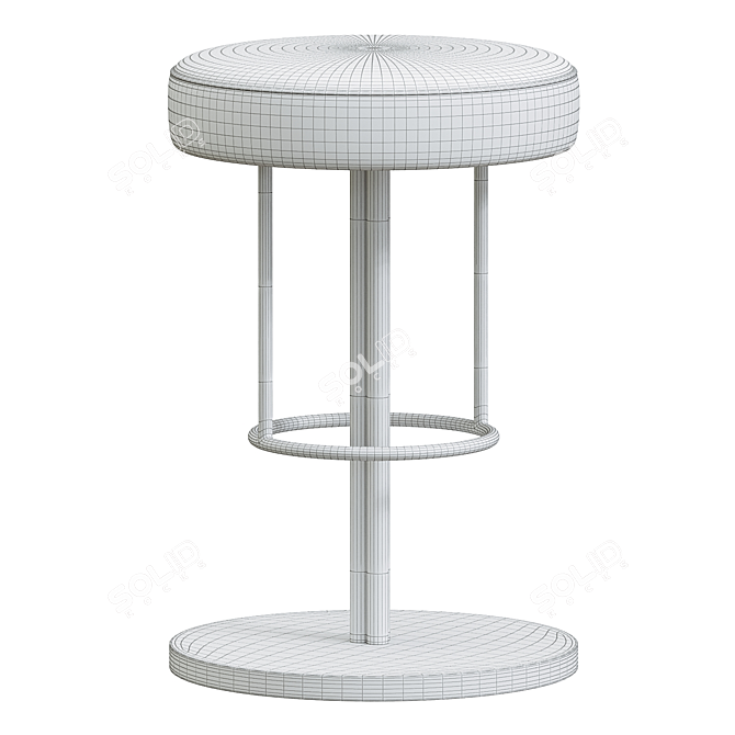 Stylish Inez Counter Barstool Set 3D model image 3