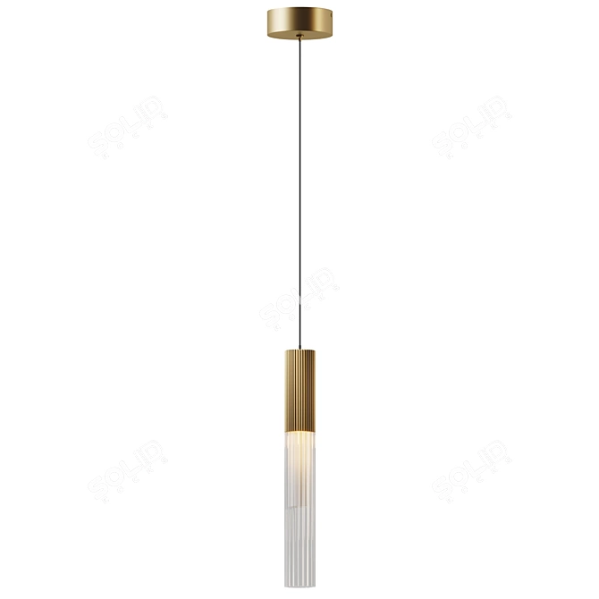 Reeds Pendant Light: Sleek Elegance 3D model image 8