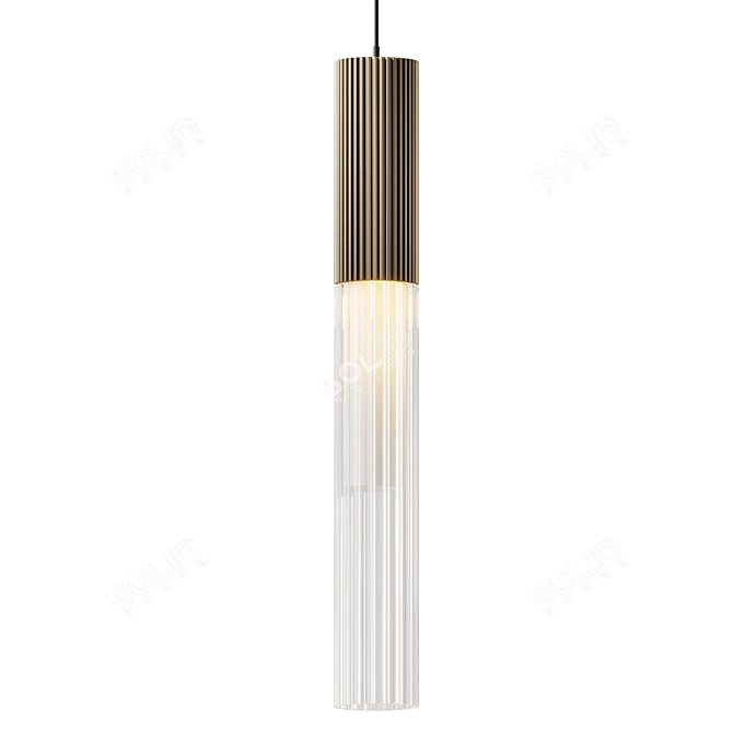 Reeds Pendant Light: Sleek Elegance 3D model image 11