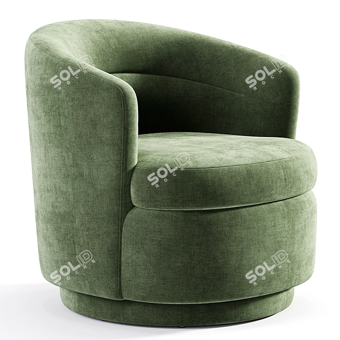 Contemporary Draco Living Room Chair 3D model image 1