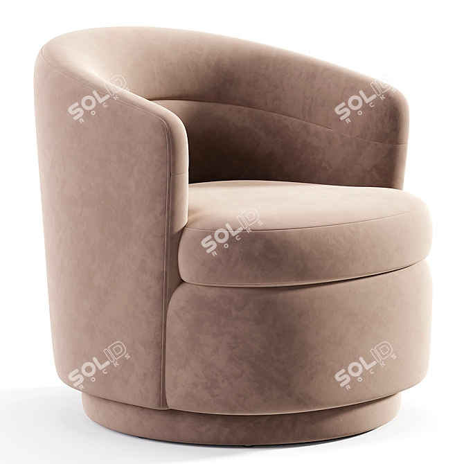 Contemporary Draco Living Room Chair 3D model image 4