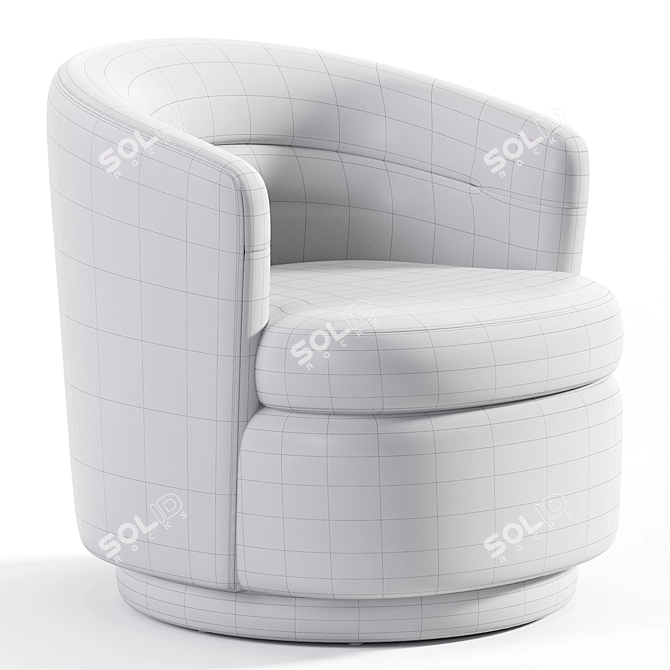 Contemporary Draco Living Room Chair 3D model image 6