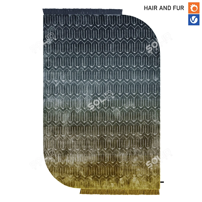 Versatile miinu-UNCOMMONS Rug 3D model image 1