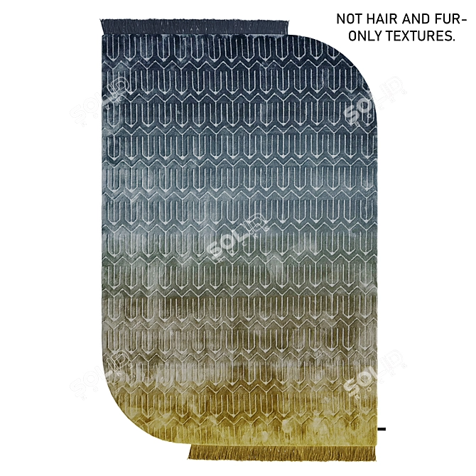 Versatile miinu-UNCOMMONS Rug 3D model image 2