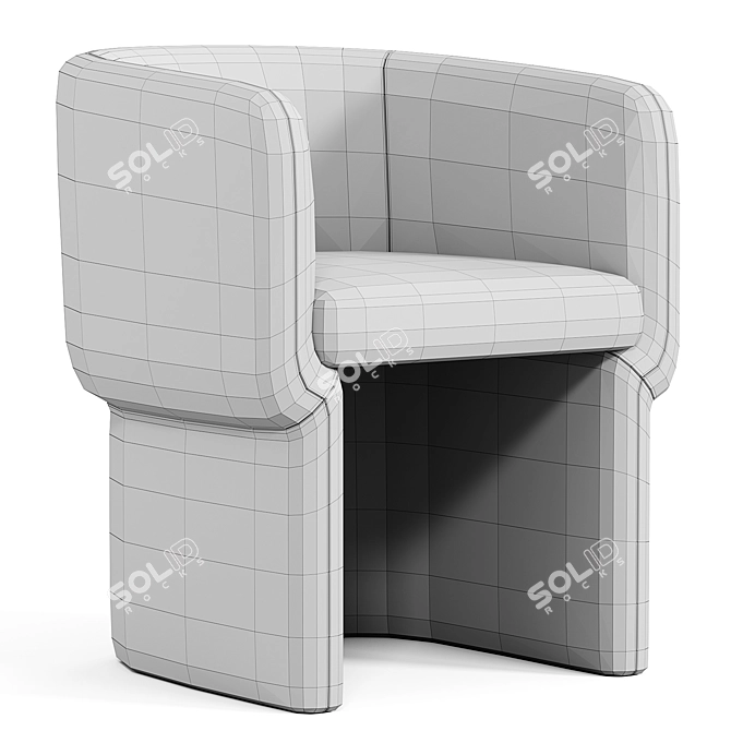 Contemporary Fiona Chair Design 3D model image 5