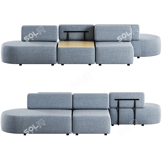 Inclass Entropy Modular Sofa 3D model image 5