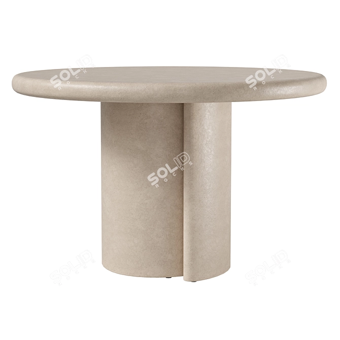 PBR Materials Dining Table Kit 3D model image 1