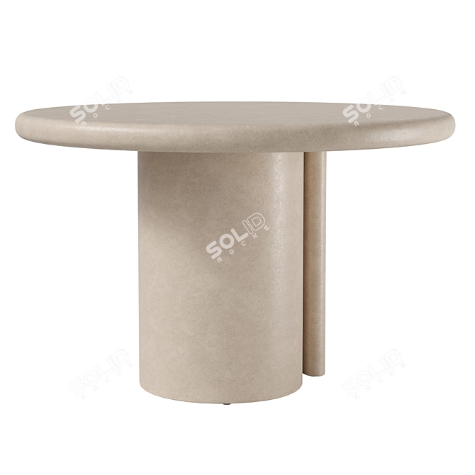 PBR Materials Dining Table Kit 3D model image 2