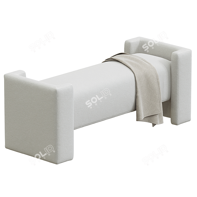 Elegant Wyller Bench for Home 3D model image 1