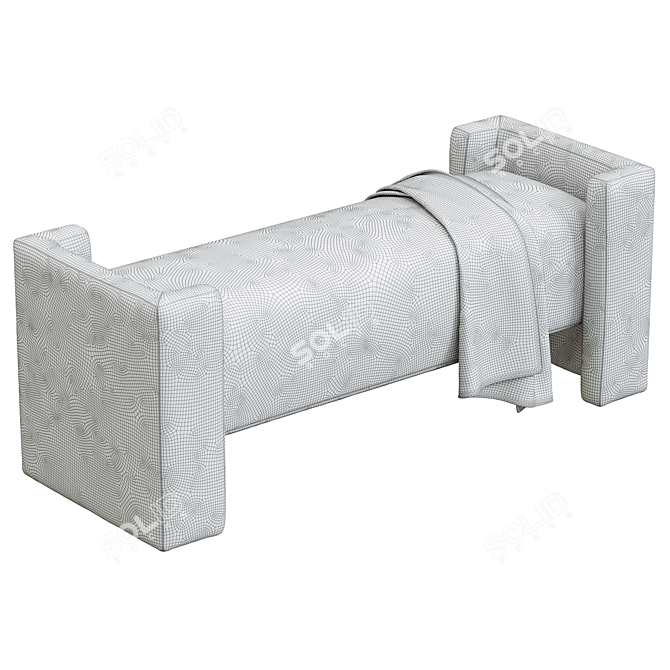 Elegant Wyller Bench for Home 3D model image 3