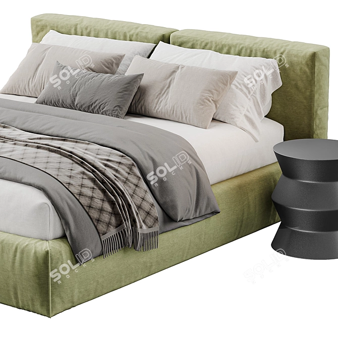 Stylish Cooper Bed Frigerio Design 3D model image 5