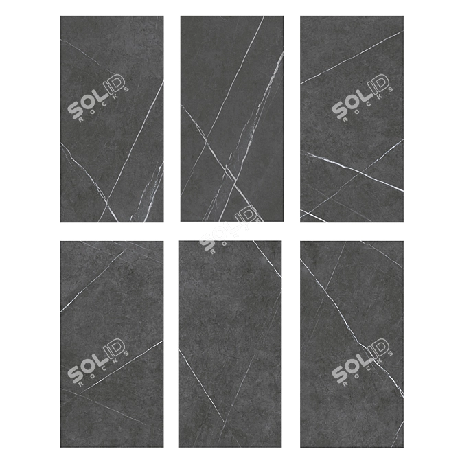 Imperial Black Porcelain Tiles 3D model image 3