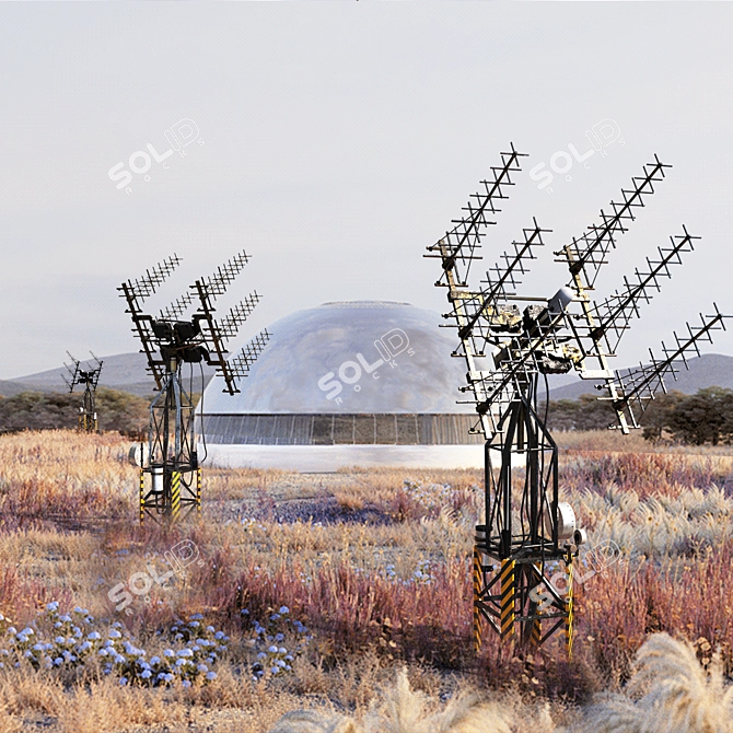 Multi-Purpose Communication Tower 3D model image 4