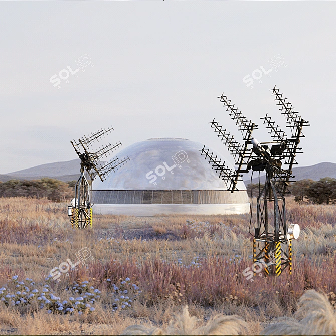 Multi-Purpose Communication Tower 3D model image 9