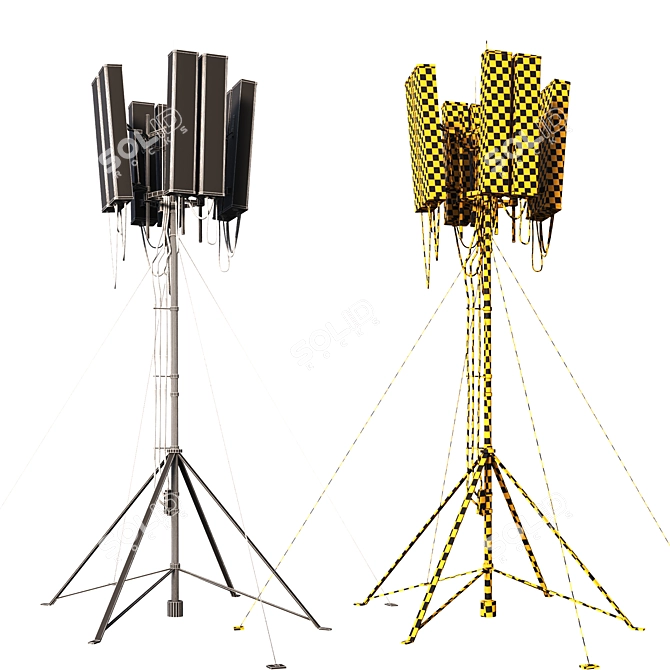 Versatile Communication Tower 3D model image 3