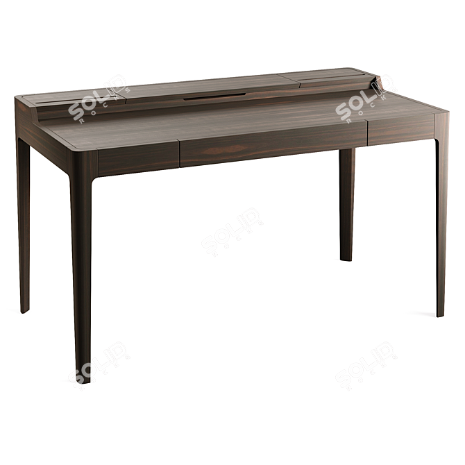 Mossdesign NOVA Wood Desk Furniture 3D model image 1