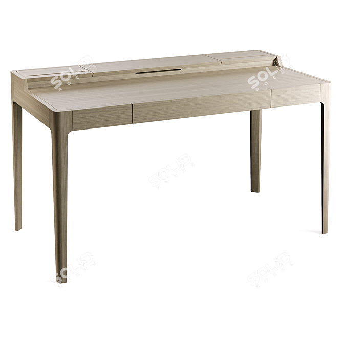 Mossdesign NOVA Wood Desk Furniture 3D model image 2