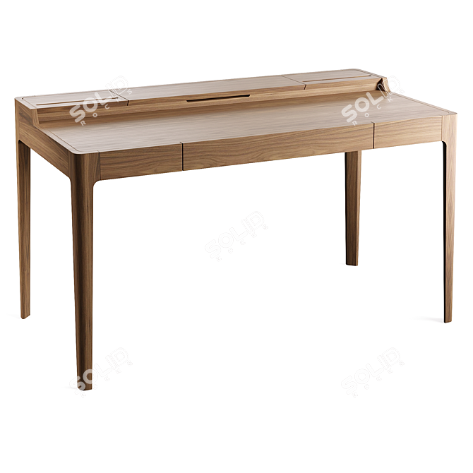 Mossdesign NOVA Wood Desk Furniture 3D model image 3