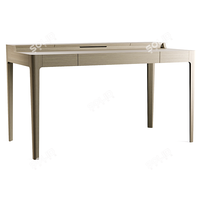 Mossdesign NOVA Wood Desk Furniture 3D model image 4