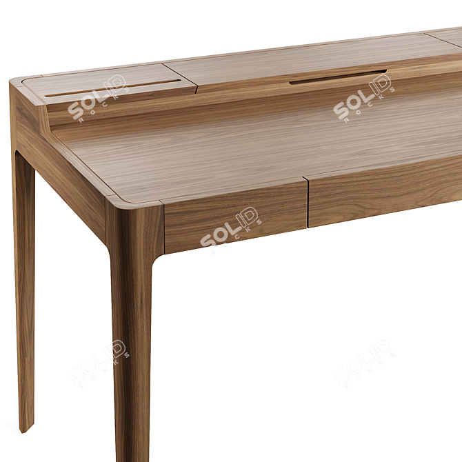 Mossdesign NOVA Wood Desk Furniture 3D model image 6