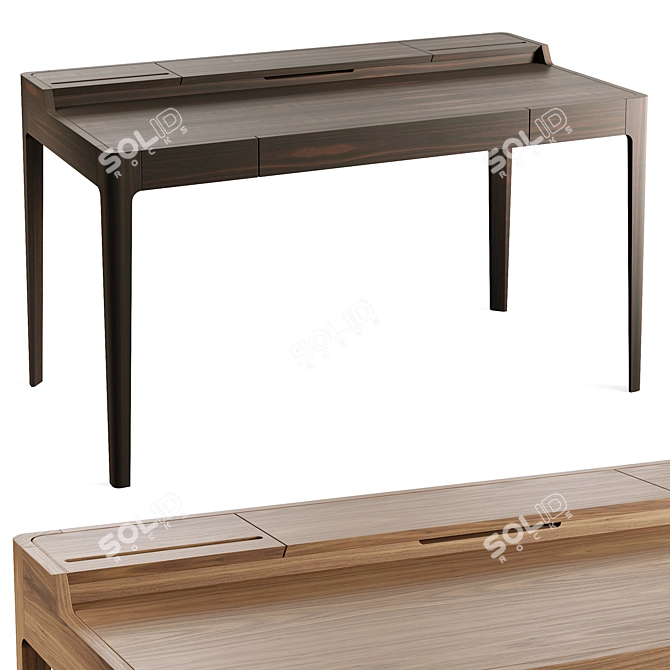 Mossdesign NOVA Wood Desk Furniture 3D model image 8