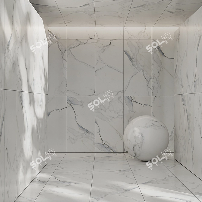 Arctic Frost Ceramic Tiles 3D model image 1