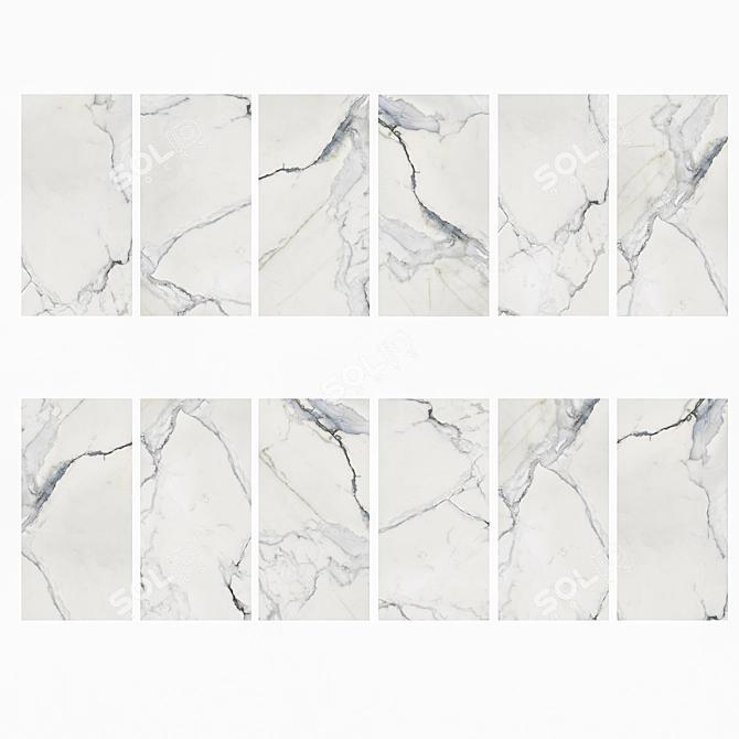 Arctic Frost Ceramic Tiles 3D model image 3