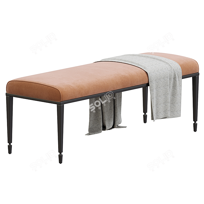 Terra Nellie Bench: Elegant Seating 3D model image 1