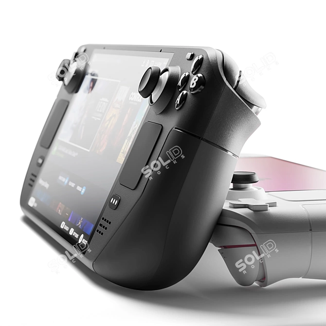 Portable Gaming Device: Steam Deck 3D model image 3