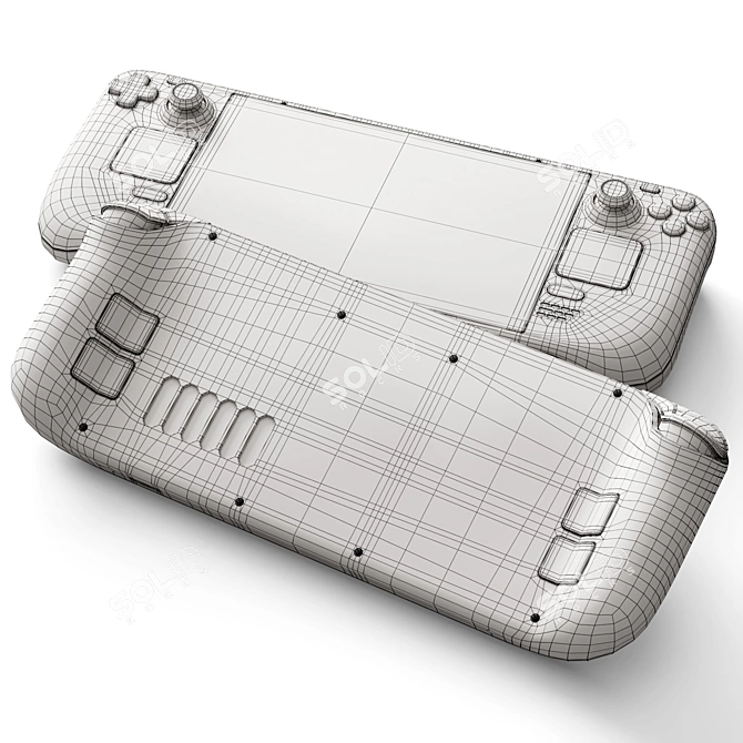 Portable Gaming Device: Steam Deck 3D model image 7