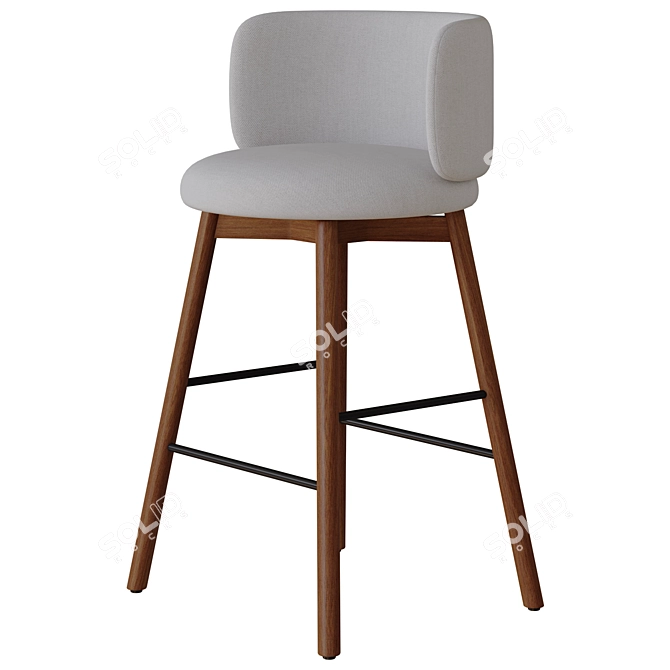 Modern Devon Bar Stool Model 3D model image 1